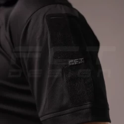 Футболка поло для полиции влагоотводная CoolPass черная