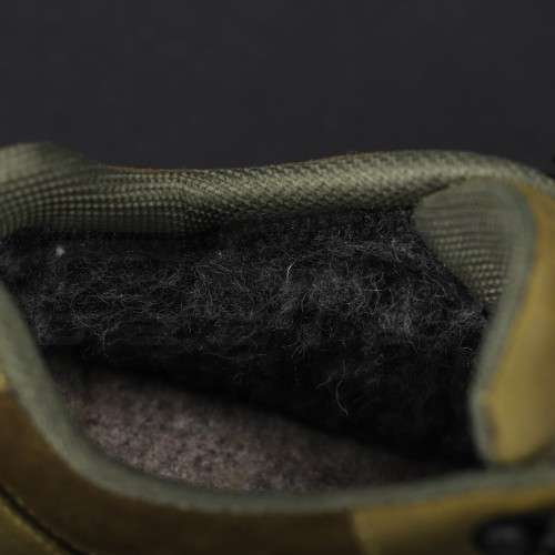 Кросівки тактичні зимові Вікінг шкіра Crazy Horse хутро хакі 38 38