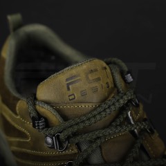 Кросівки тактичні зимові Вікінг шкіра Crazy Horse хутро хакі