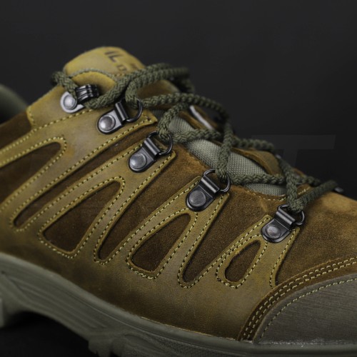 Кросівки тактичні зимові Вікінг шкіра Crazy Horse хутро хакі 38 38