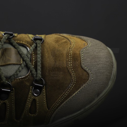 Кросівки тактичні зимові Вікінг шкіра Crazy Horse хутро хакі 38 38