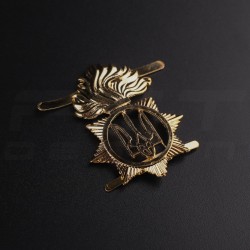 Беретний знак кокарда НГУ Національної Гвардії України Полум'я метал