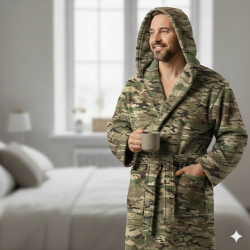 Халат утеплений з капюшоном Мультикам