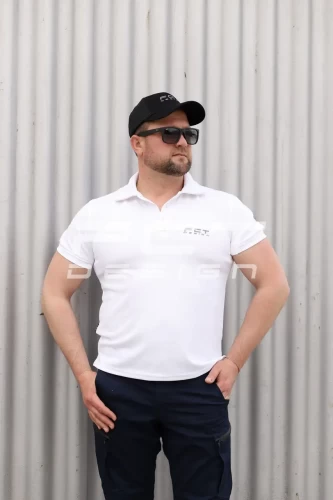 Футболка поло FCT Coolpass вологовідвідна біла 42 42