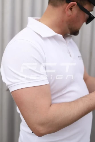 Футболка поло FCT Coolpass вологовідвідна біла 42 42