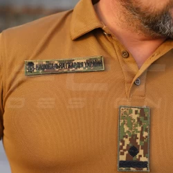 Футболка поло НГУ CoolPass с липучками койот