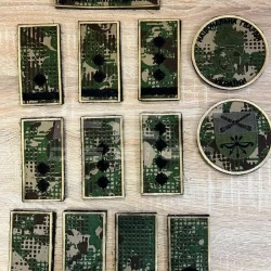 Погоны и шевроны НГУ черная нить Хищник