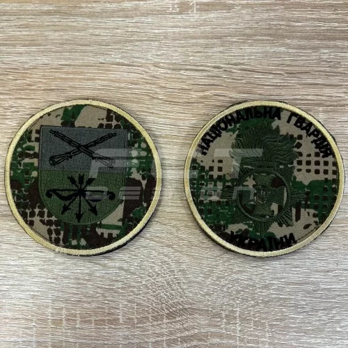 Погони та шеврони НГУ чорна нитка Хижак