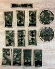 Погони та шеврони НГУ чорна нитка Хижак