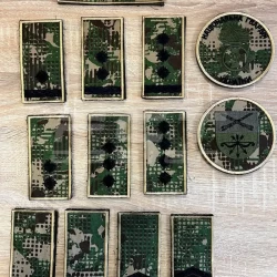 Погоны и шевроны НГУ черная нить Хищник