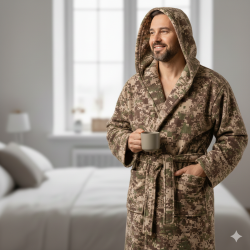 Халат утеплений з капюшоном Хижак