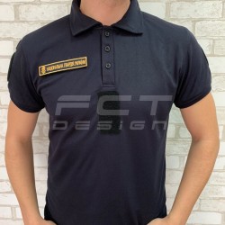 Футболка Поло НГУ влагоотводящая CoolPass с нанесением синяя