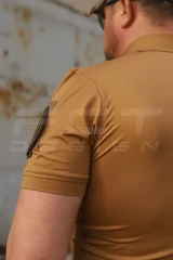 Футболка поло тактична трикотаж Джерси койот