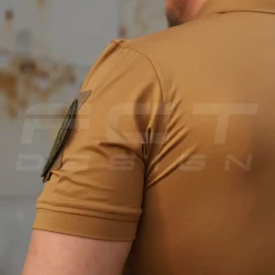 Футболка поло тактическая трикотаж Джерси койот