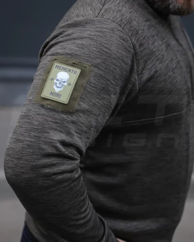 Кофта тактична Урбан Спандекс Меланж із блискавкою під горло Хакі 42 42