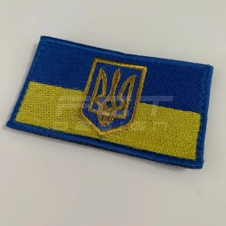 Прапорець на рукав тризуб на липучці