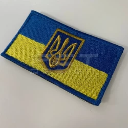 Прапорець на рукав тризуб на липучці