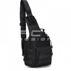 Сумка тактична через плече чорна, хакі, койот