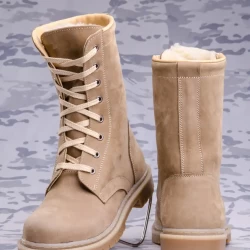 Берцы тактические зимние Нато мех койот