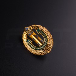 Беретний знак Кокарда Прикордонної Служби України пластик ДПСУ