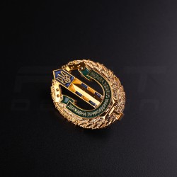 Беретний знак Кокарда Прикордонної Служби України пластик ДПСУ