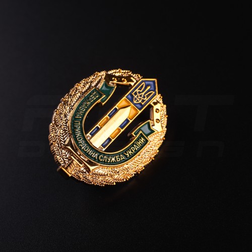 Беретний знак Кокарда Прикордонної Служби України пластик ДПСУ  