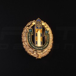 Беретний знак Кокарда Прикордонної Служби України пластик ДПСУ