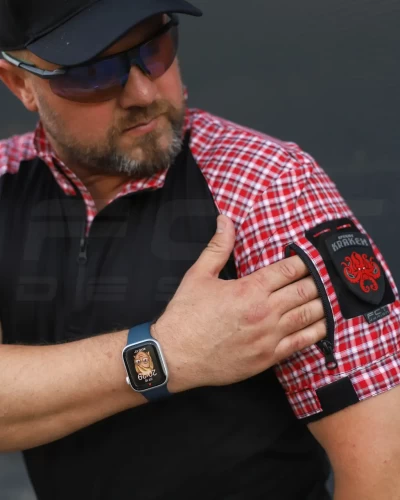 Убакс бойова сорочка короткий рукав URBAN в клітинку червона 44 44