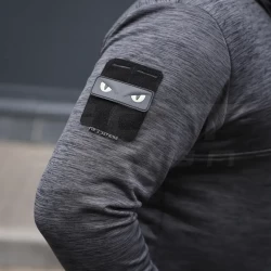 Кофта тактична Урбан Спандекс Меланж із блискавкою під горло Сіра