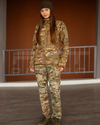 Кофта фліс жіноча соти Гексагон на блискавці Мультикам 40-42/3 40-42/3