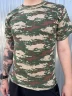 Футболка Коттон зеленый камуфляж Pattern 1 44