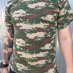Футболка Коттон зеленый камуфляж Pattern 1