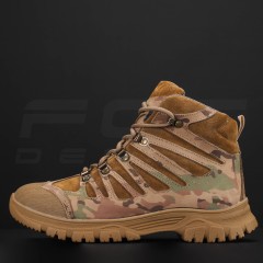 Черевики тактичні зимові Вікінг шкіра Crazy Horse натуральна вовна мультикам