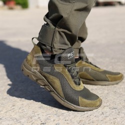 Кроссовки тактические летние Urban N-32 замша хаки на сетке