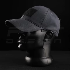 Кепка бейсболка тактична з липучкою ріп-стоп Сіра