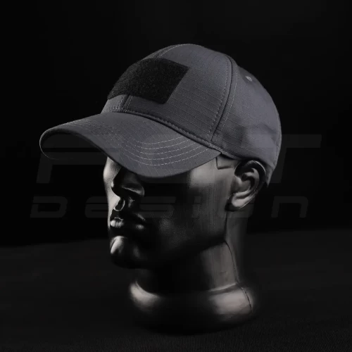 Кепка бейсболка тактична з липучкою ріп-стоп Сіра 56 56