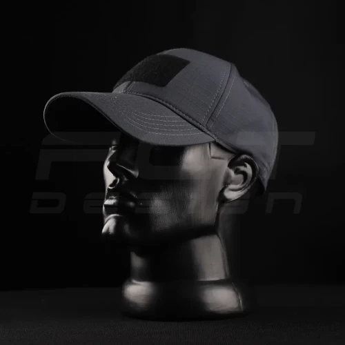 Кепка бейсболка тактична з липучкою ріп-стоп Сіра 56 56