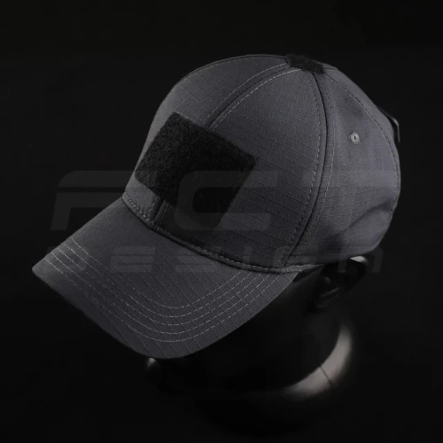 Кепка бейсболка тактична з липучкою ріп-стоп Сіра 56 56