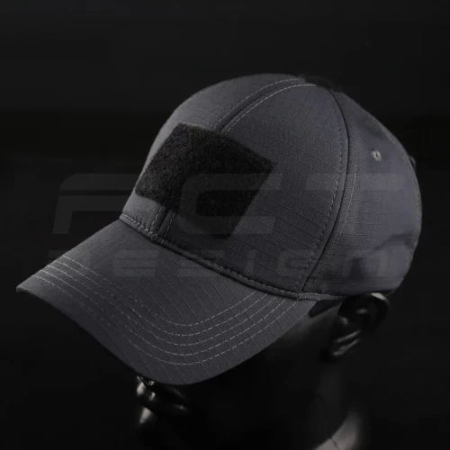 Кепка бейсболка тактична з липучкою ріп-стоп Сіра 56 56