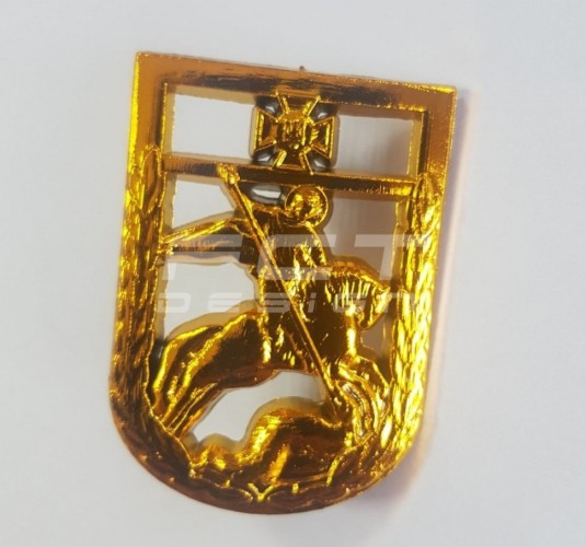Беретний знак кокарда ДПСУ пластик  
