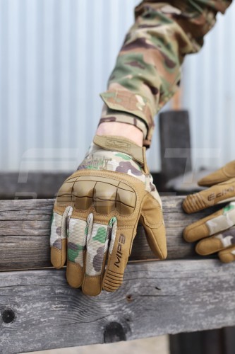 Рукавиці тактичні Mechanix M-Pact 3 з кісточками Мультикам