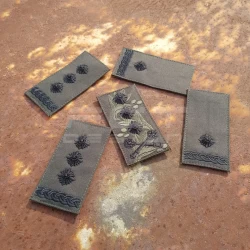 Погоны НГУ 3D черная нить