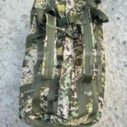 Сумка транспортная баул - рюкзак военный непромокаемый 110л пиксель