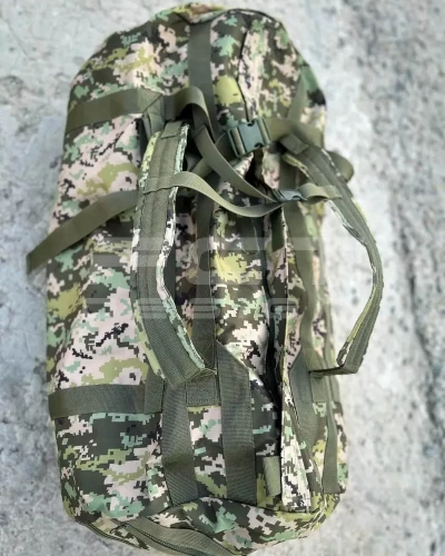 Сумка транспортна баул - рюкзак військовий непромокаючий 110л піксель