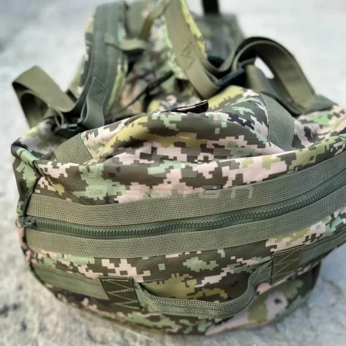 Сумка транспортна баул - рюкзак військовий непромокаючий 110л піксель