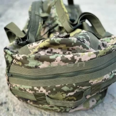 Сумка транспортна баул - рюкзак військовий непромокаючий 110л піксель