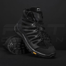 Ботинки тактические зимние Викинг кожа Crazy Horse натуральная шерсть черные