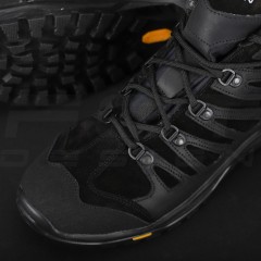 Черевики тактичні зимові Вікінг шкіра Crazy Horse натуральна вовна чорні