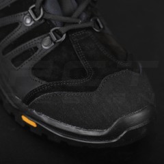 Черевики тактичні зимові Вікінг шкіра Crazy Horse натуральна вовна чорні