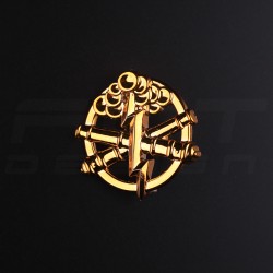 Беретний знак кокарда Артилерії та ракетних військ пластик